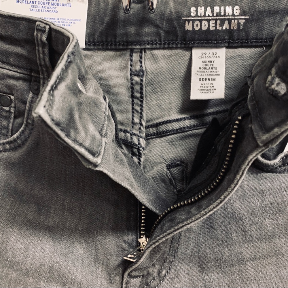 H&M size 8 Shaping Skinny Regular Jeans Dark Gray